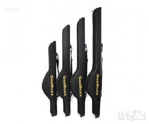 Твърд калъф SeaBuzz единичен за въдица с макара 100 140 см, снимка 2 - Такъми - 53128880