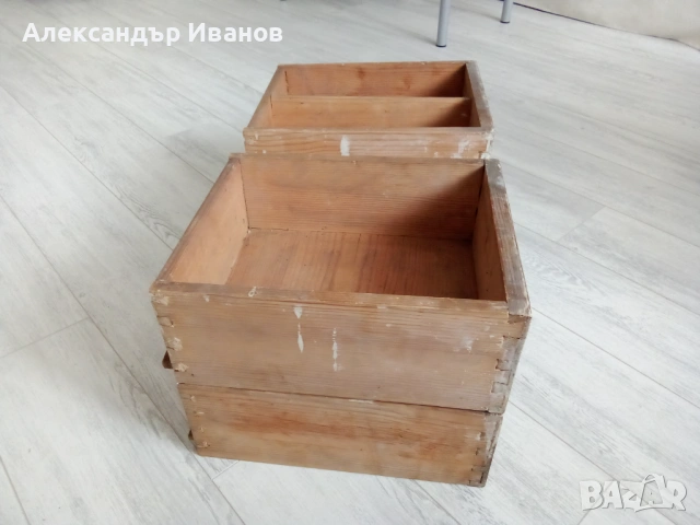 Комплект стари,дървени чекмеджета, снимка 5 - Други - 53690847