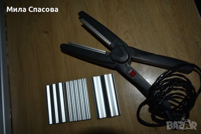 Преса за изправяне на коса с 3бр. допълнителни приставки, снимка 1 - Маши за коса - 46129896