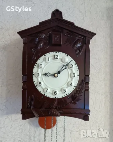 часовник с кукувица маяк- работещ , снимка 2 - Стенни часовници - 50386429