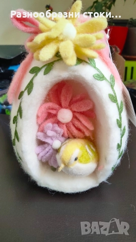 Великденска Декорация "Птица в Яйце, снимка 1