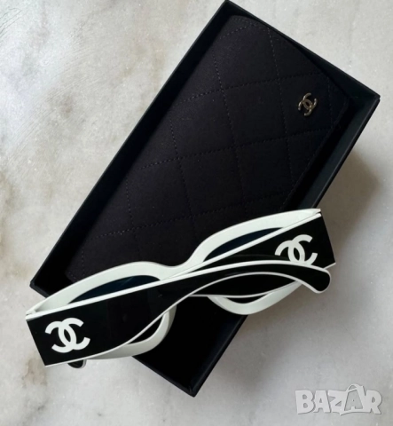 очила с черен обикновен калъф и ув защита chanel , снимка 2 - Слънчеви и диоптрични очила - 51543802