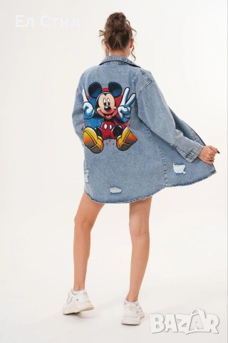 🩷Дамски дънкови ризи НА ЕДРО , снимка 7 - Ризи - 53633391