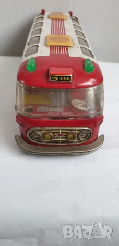 Соц ламаринена играчка автобус на батерии CHINA, снимка 5 - Колекции - 54148318