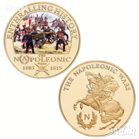 Сувенирни плакети - Битките на Наполеон - 5 броя в кутия, снимка 5 - Нумизматика и бонистика - 50878987
