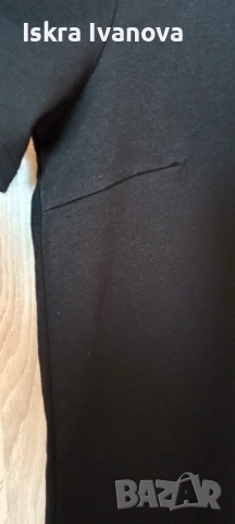 Черна ежедневна рокля размер 40/42, снимка 7 - Рокли - 53333023