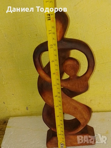 Стара Дървена Фигура , Статуетка от Махагон., снимка 6 - Антикварни и старинни предмети - 53977428