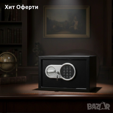 Сейф за ценности Cheffinger с цифрово заключване – 8,5L, 16L и 26L варианти, батерии и монтажни болт, снимка 3 - Други стоки за дома - 53202458