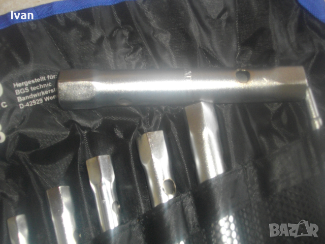 Нов Немски Комплект Тръбни Ключове 6-22мм-9 бр-В Калъф-Масивен-Професионален-BGS Quality-ROHR, снимка 9 - Други инструменти - 44955544