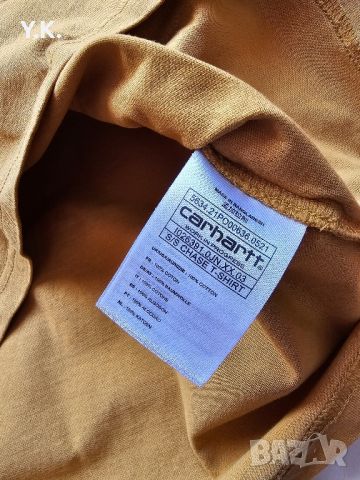 Оригинална мъжка тениска Carhartt S/S Chase, снимка 4 - Тениски - 46625660