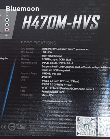 Дънна платка ASRock H470M-HVS и B365M-HDV , снимка 8 - Дънни платки - 53733038