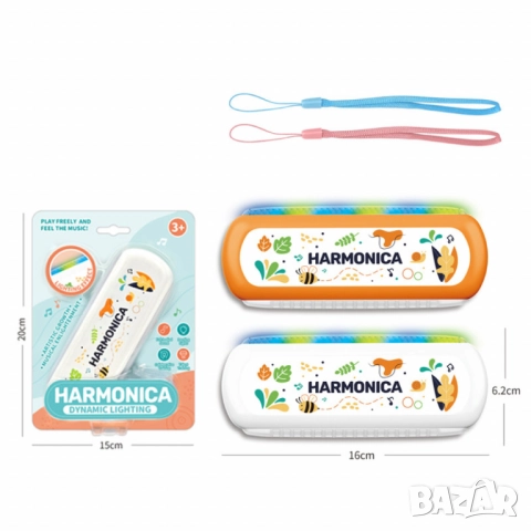 Светеща детска хармоника с LED ефекти – за малки музиканти (3+ години), снимка 6 - Други - 52041935