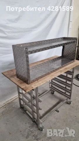 Рафт / полица за стена изцяло от неръждаема стомана, снимка 8 - Други машини и части - 53655920