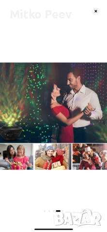 Нощна лампа с проекция на звезда и луна, снимка 11 - Друга електроника - 52862067