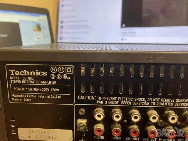 Усилвател technics su800 клас „а“, снимка 5 - Ресийвъри, усилватели, смесителни пултове - 53286893
