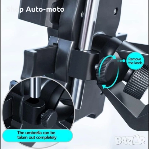 Поставка за телефон с чадър, За мотопед и велосипед, снимка 3 - Аксесоари за велосипеди - 54237140