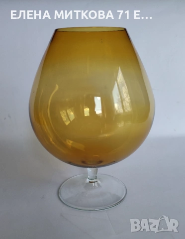 Големи чаши от цветно ръчно издухано стъкло, снимка 9 - Чаши - 53635259