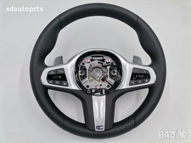 Нов M Sport Черен Спортен Волан BMW 5 G30 G31 G38 6 G32 X3 G01 X4 G02 , снимка 1 - Части - 45925318