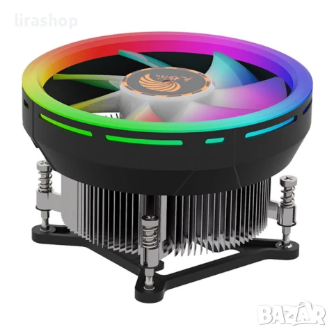 Охладител за процесор No brand, LED, 124mm, Универсален - 63075