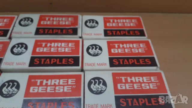 Кламери/телбоди Three Geese Staples Китай, снимка 5 - Ученически пособия, канцеларски материали - 46984700