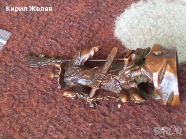 Бронзова статуетка на Гуан ю китайски бог 50503, снимка 10 - Колекции - 53754557