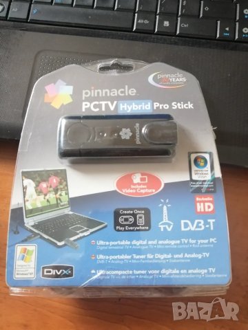 USB TV tuner Pinnacle PCTV Hybrid Pro Stick, снимка 1 - Друга електроника - 48305565