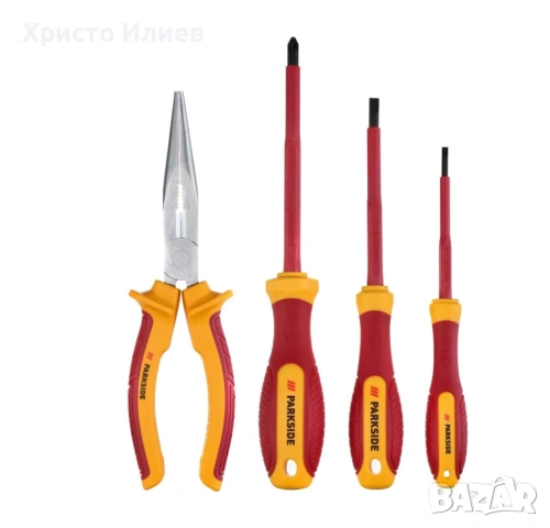 Изолирани отвертки PARKSIDE 1000V Стартов комплект инструменти за електротехник