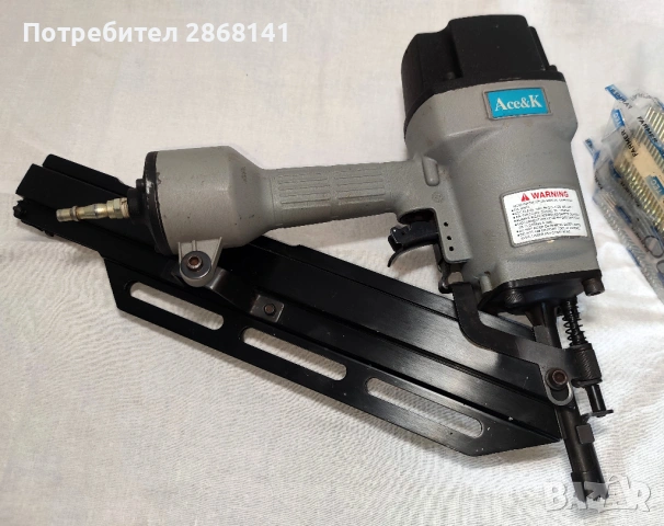 Ace&K Пневматичен такер за пирони 50-90 мм произведен във UK, снимка 2 - Такери - 53431490