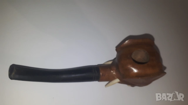 Дървена лула с формата на слон, снимка 5 - Антикварни и старинни предмети - 53358517