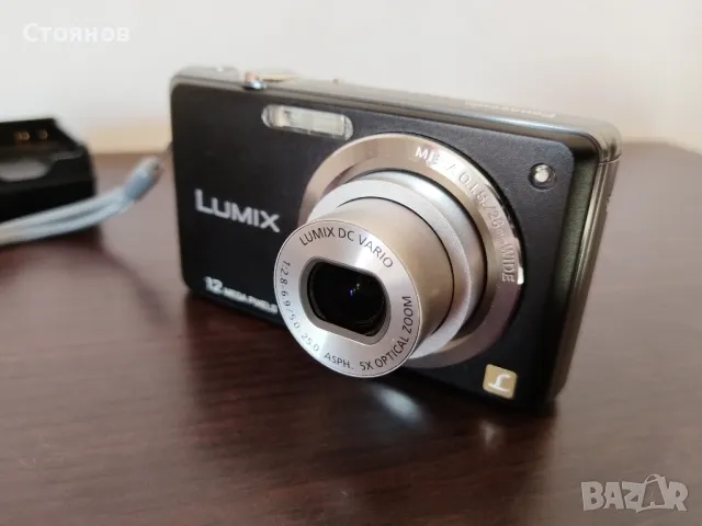 Panasonic Lumix DMC-FS10
12MP.With 5x wide angle zoom and optical I.S.
Japan, снимка 16 - Фотоапарати - 47980809