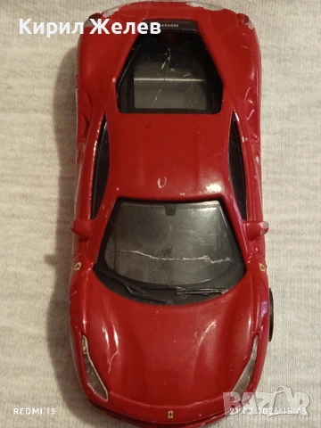 Метална количка Ferrari много красива за КОЛЕКЦИЯ ДЕКОРАЦИЯ 48746, снимка 5 - Колекции - 53573232