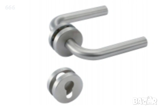 Комплект дръжки за интериорни врати - L-модел - 49.320.01