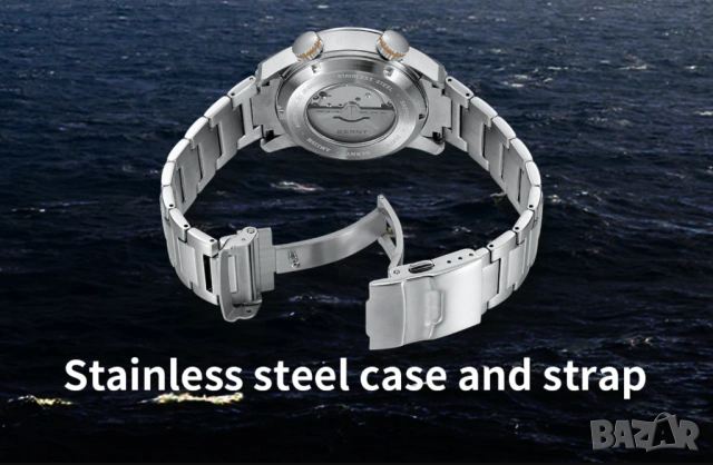 BERNY Автоматичен часовник за гмуркане 20ATM Супер светещ, снимка 5 - Мъжки - 51473690