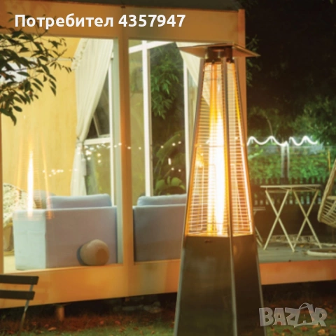 🔥 Газов отоплител тип „чадър“ 13 kW – външен, с калъф, готов за употреба, снимка 2 - Друга електроника - 53155700