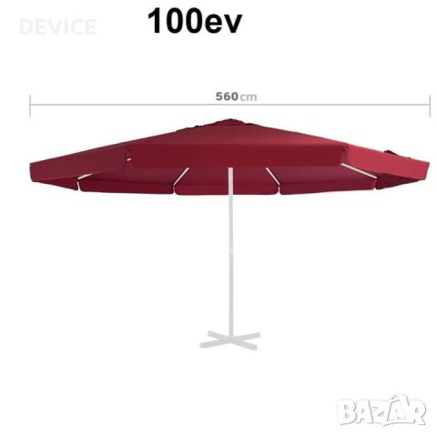 Градински чадър , снимка 2 - Градински мебели, декорация  - 46319458