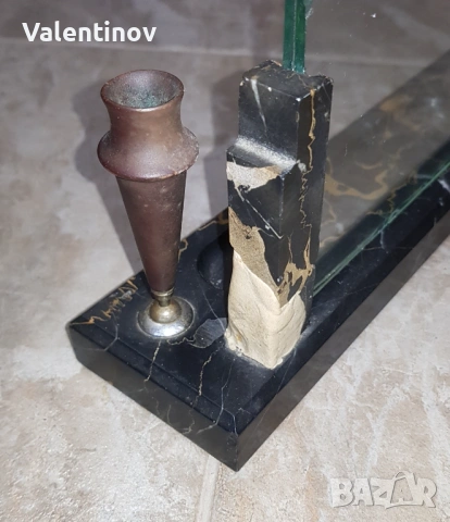Старинна поставка за снимка и молив , снимка 4 - Антикварни и старинни предмети - 53933206