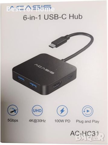 USB C хъб ACASIS 6 в 1, снимка 9 - Други - 45790980