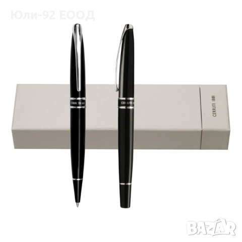 Луксозен дизайнерски комплект химикал и ролер CERRUTI, снимка 4 - Подаръци за юбилей - 51623437