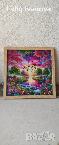 Готов частично облепен диамантен гоблен 