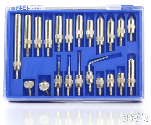 Магнитна стойка с индикаторен часовник с 22 броя накрайници , Mar-Pol, снимка 5 - Шублери - 50815325