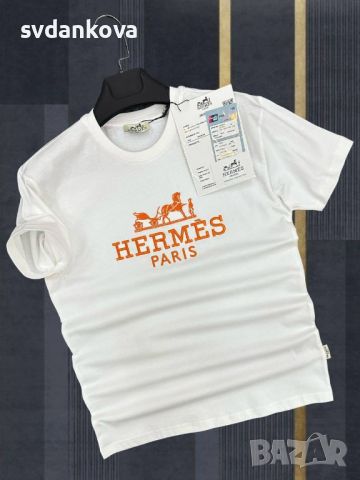 Мъжка тениска Hermes Реплика ААА+, снимка 2 - Тениски - 46224912