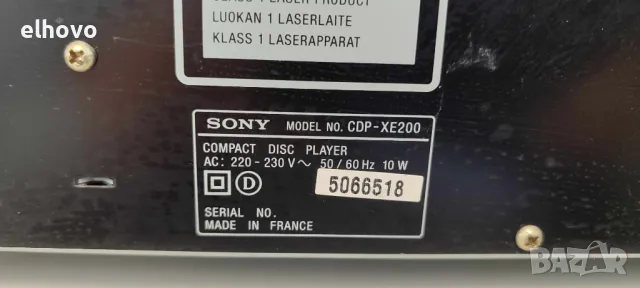 CD player Sony CDP-XE200#3, снимка 3 - Ресийвъри, усилватели, смесителни пултове - 48400787