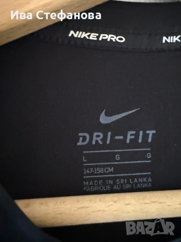 Nike nike Найк нова черна спортна оригинална еластична спортна блуза , снимка 6 - Блузи с дълъг ръкав и пуловери - 52484244