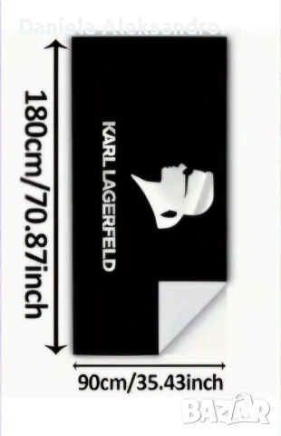 Karl lagerfeld супер яки плажни кърпи, снимка 6 - Хавлиени кърпи - 50916545