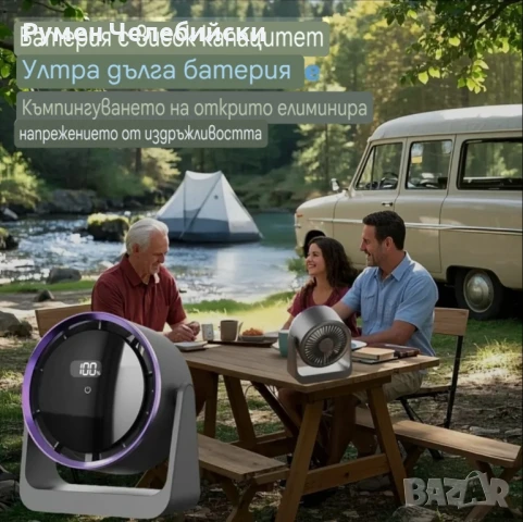 Модерен Мобилен Вентилатор , снимка 10 - Вентилатори - 50637173