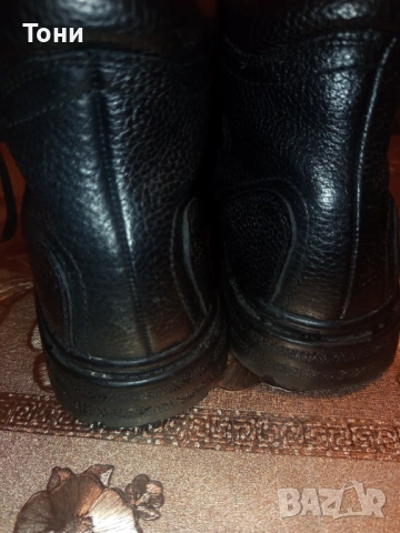 CLAUDIO CONTI Оригинал Нови Италиански Мъжки Боти Изцяло от Естествена Кожа 45, снимка 9 - Мъжки боти - 53624820