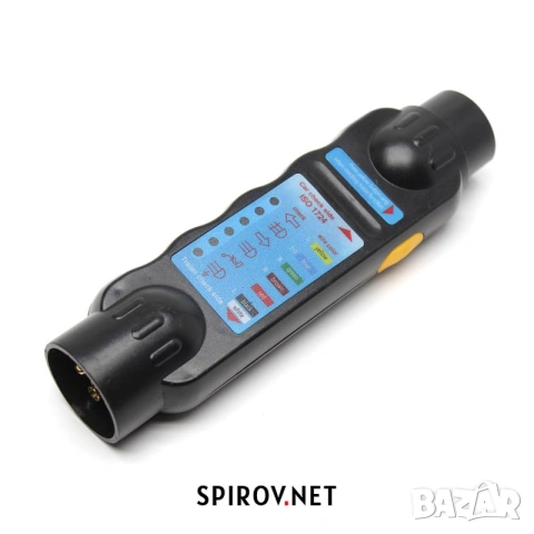 Тестер за инсталация и светлини на теглич/ремарке 7 пина DIN ISO 1724