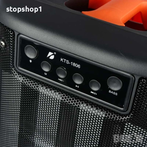 Караоке тонколона с Bluetooth KTS-1806 2х6,5'', снимка 5 - Bluetooth тонколони - 52630430