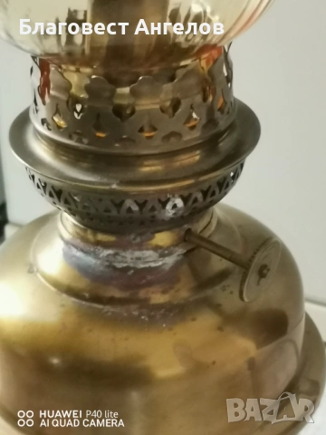 Метална газена лампа , снимка 4 - Антикварни и старинни предмети - 54073729