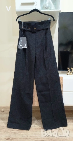 Дамски черен кожен клин панталон Junona Юнона топ бюстие риза блуза боди, снимка 9 - Панталони - 53972502